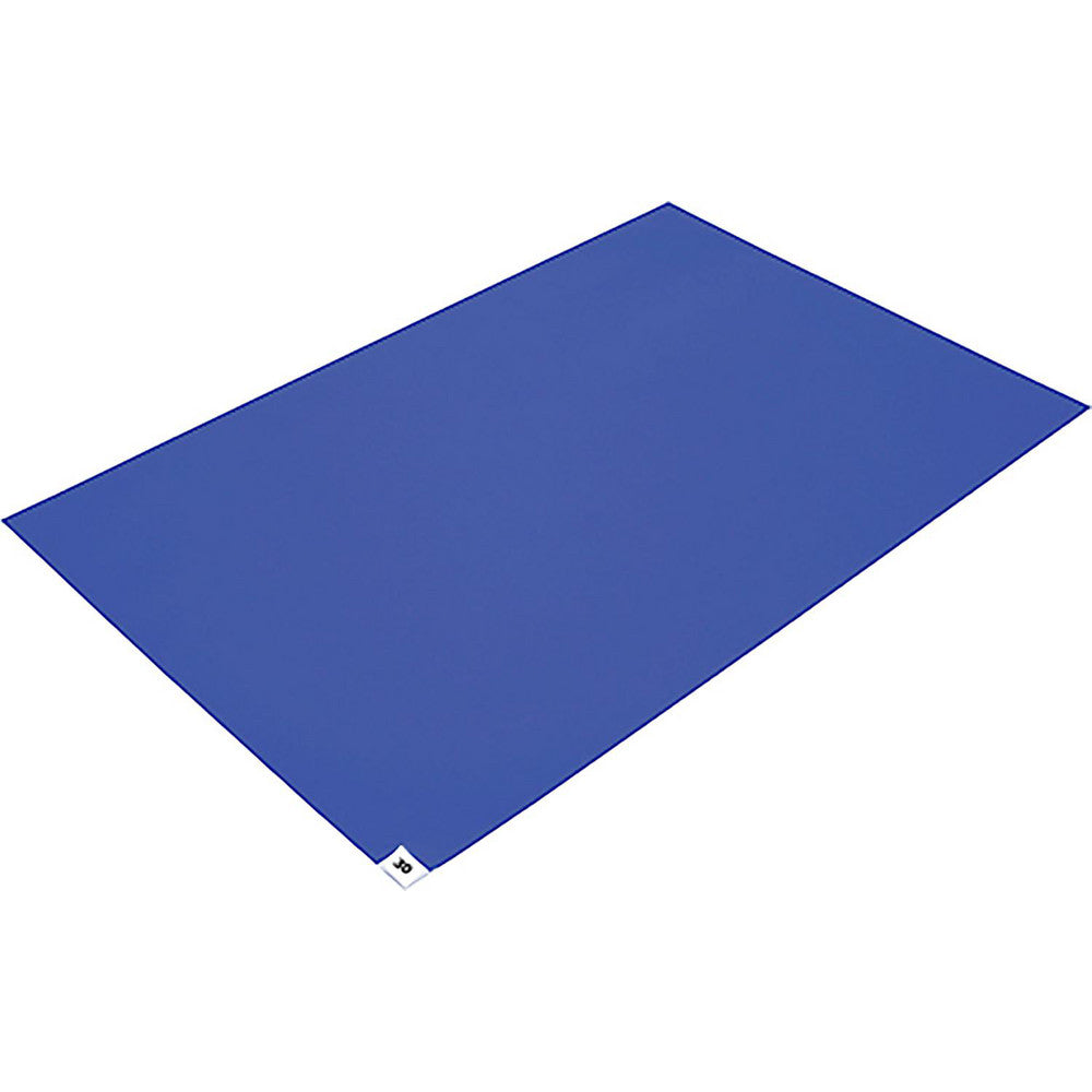 Transforming Technologies CTM2645BL Clean Room Mat Sticky Surface, Tacky Sheets, 26" Wide, 45" Long, 0.08" Thick