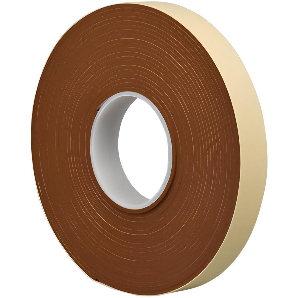 Tapecase Ltd 888519037348 Silicone Sponge Rubber R10470M Foam 0.125" Thick, 1" Wide, Orange & Tan