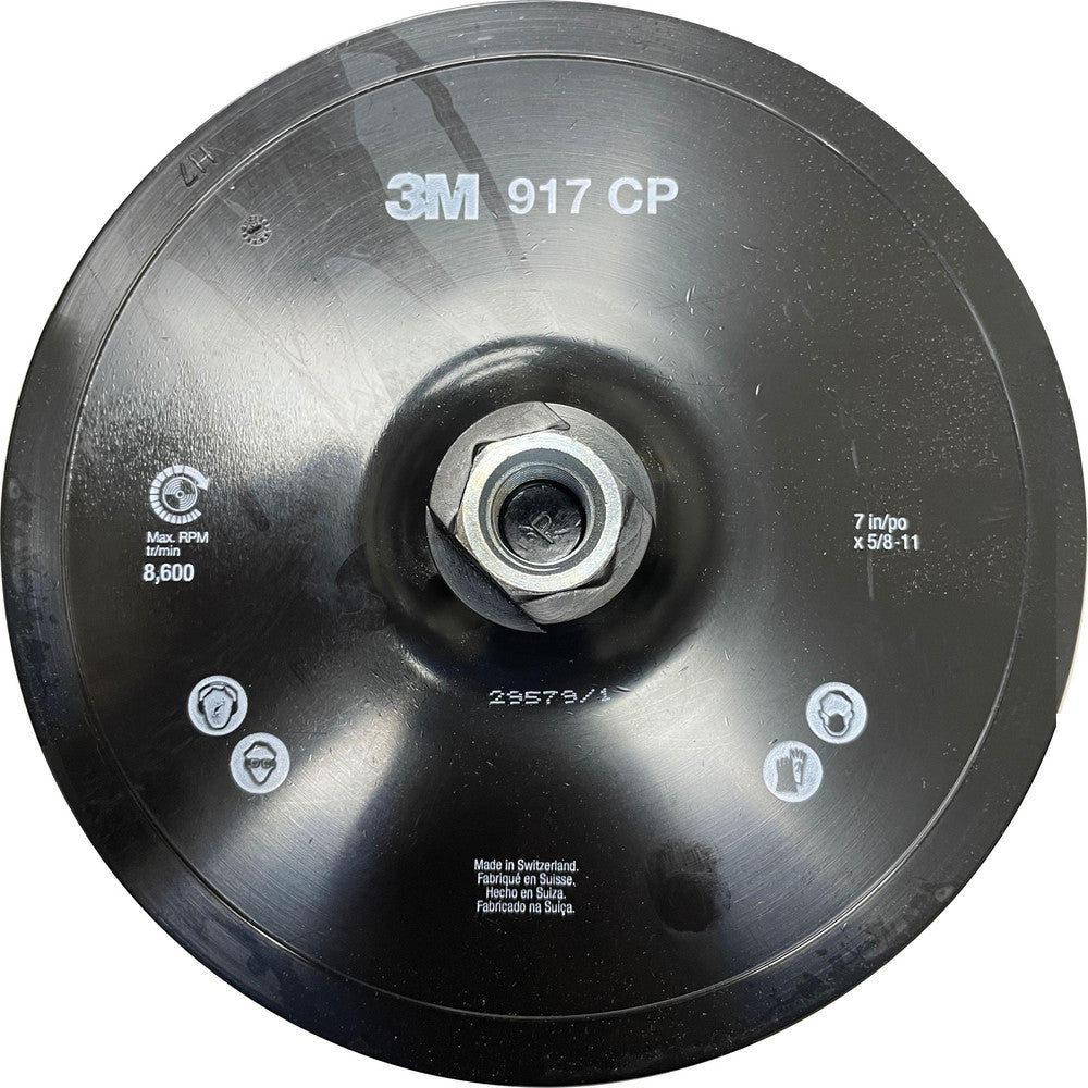 3M 7100101200 Disc Backing Pad 7" Dia, Hook & Loop