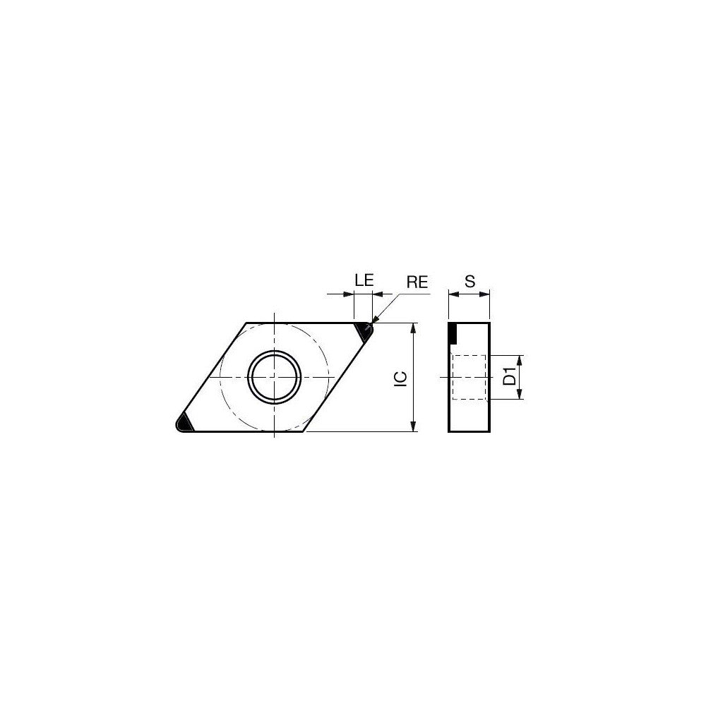 Tungaloy 6749437 Turning Insert 2QP-DNGA432-WJ BXA20, PCBN
