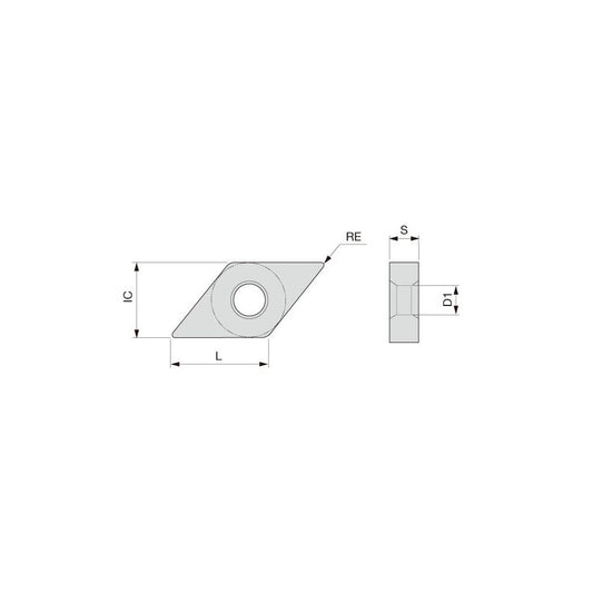 Tungaloy 6775763 Turning Insert DNMG431-28 AH8015, Carbide