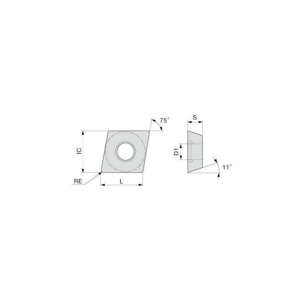Tungaloy 6862156 Turning Insert EPGT520L-W08 SH730, Carbide