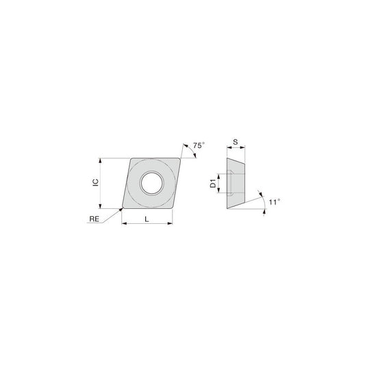 Tungaloy 6862156 Turning Insert EPGT520L-W08 SH730, Carbide
