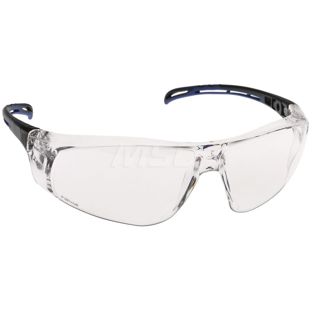 PRO-SAFE MSC-PS-79 Safety Glass Anti-Fog & Anti-Scratch, Polycarbonate, Clear Lenses, Frameless