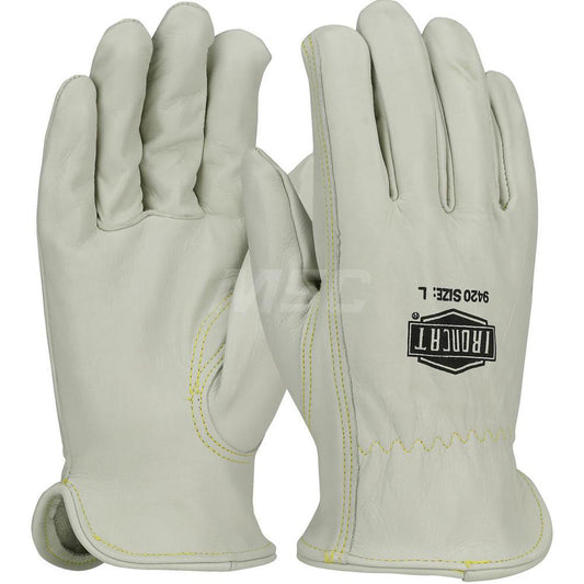 PIP 9420/XL Welding Gloves Ironcat 9420, Size X-Large, Uncoated-Coated, Cowhide Leather, Pair, for Construction, Light Duty Welding, Agriculture & General Purpose