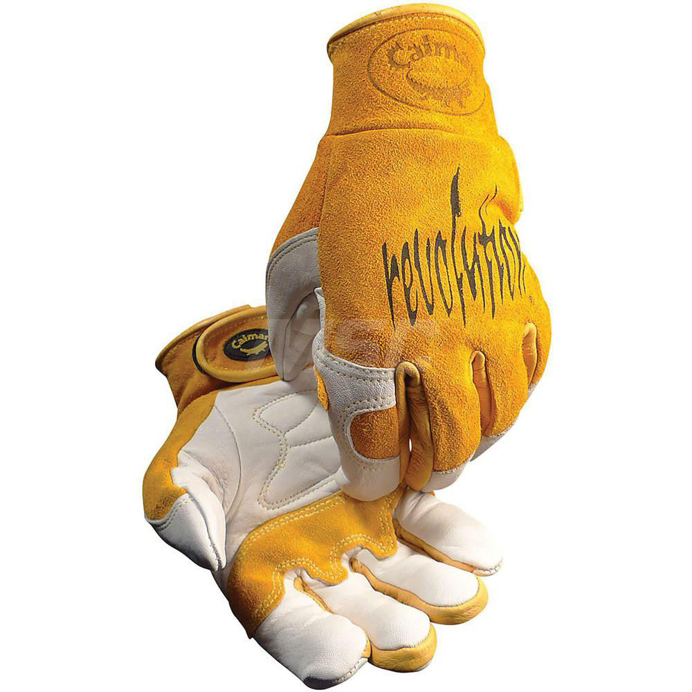 PIP 1828-6 Welding Gloves Caiman 1828, Size X-Large, Uncoated-Coated, Grain Cowhide Leather & Split Cowhide Leather, Pair