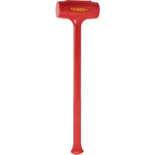 ABC Hammers ABC12DB 10.5Lb Polyurethane Dead Blow Hammer, Non-Sparking, Non-Marring 3-1/4" Face Diam, 8" Head Length, OAL, 30", 26" Steel Reinforced Polyurethane Handle, Double Faced