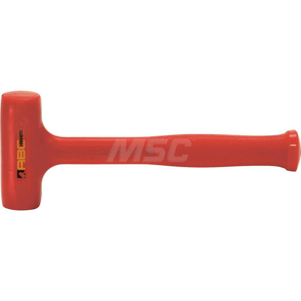 ABC Hammers ABCS1DB 1.1 lb Polyurethane Dead Blow Hammer, Non-Sparking, Non-Marring 1-1/4™ Face Diam, 4" Head Length 10-1/2 OAL, 9" Steel Reinforced Polyurethane Handle, Double Faced