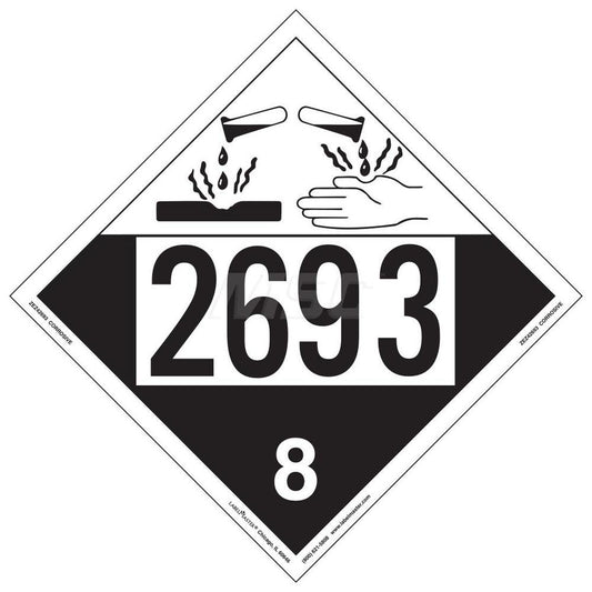 Labelmaster ZEZ42693 10-3/4" Wide x 10-3/4" High, Vinyl Placard