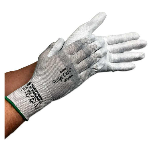 Transforming Technologies GL2505P Electrical Protection Gloves & Leather Protectors Color White  Hand Pair  Men's Size X-Large  Static Dissipative Yes  