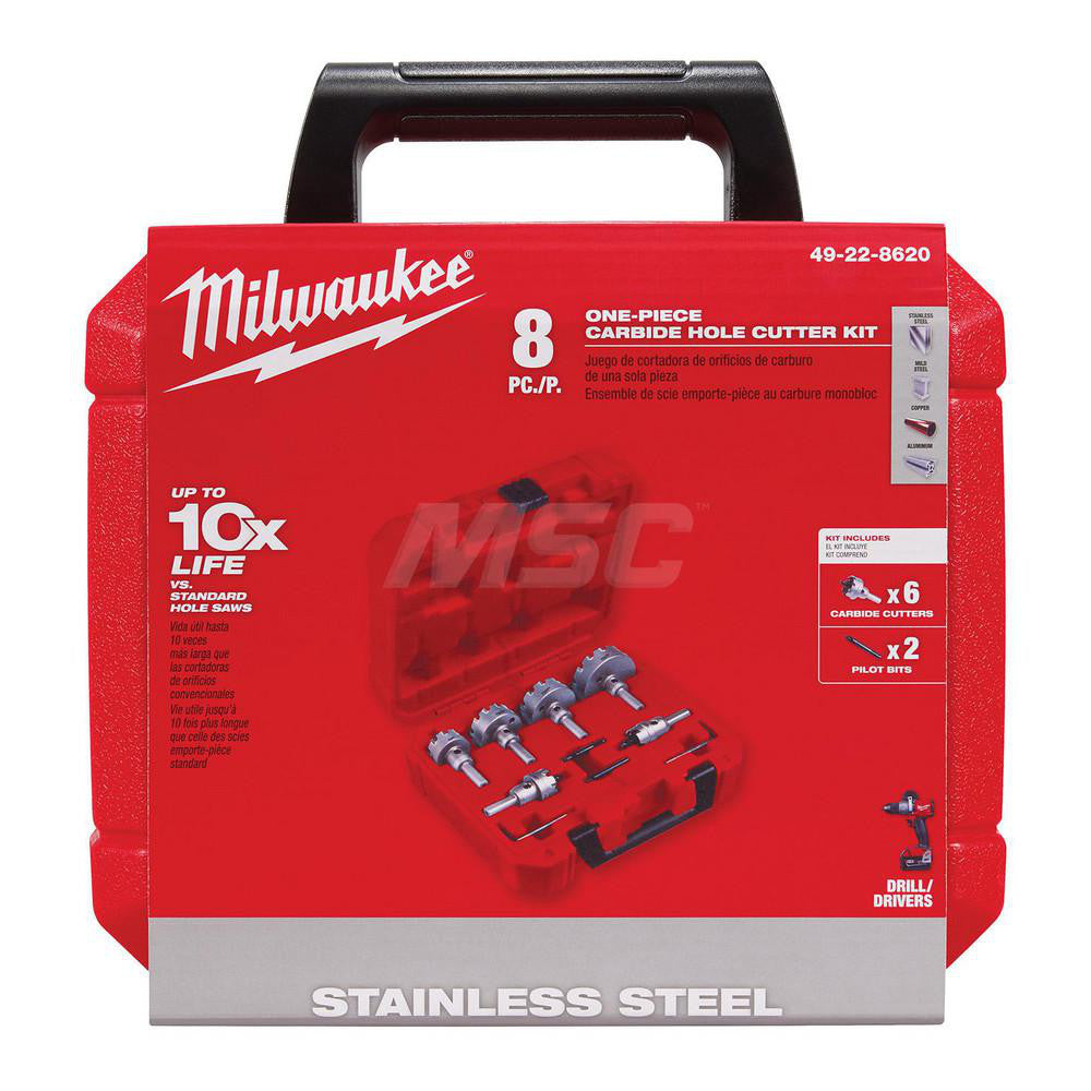 Milwaukee Tool 49-22-8620 General Purpose Hole Saw Kit 7/8 to 2-1/2" Dia