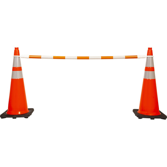 Xpress SAFETY CONEBSAFEOWG1 Telescoping Traffic Cone Bar Orange, ABS, 2' Long Dia, 6' to 10'