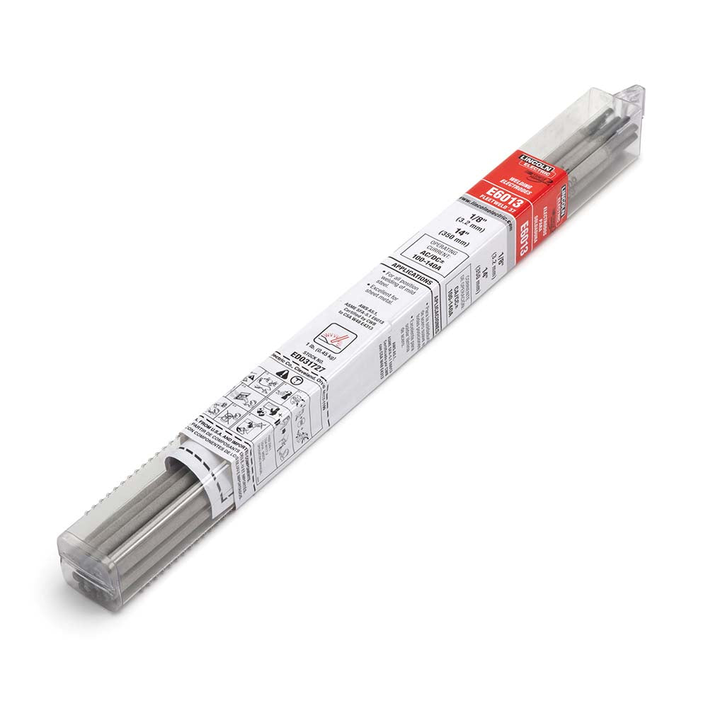Lincoln Electric ED033500 E6013 Welding Electrode 1/8" Dia, 14" Long, Mild Steel