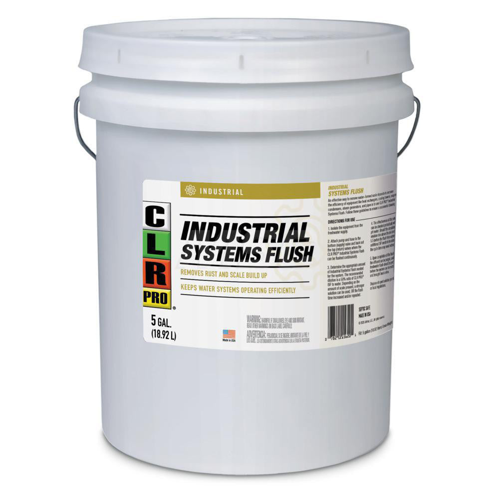 CLR Pro I-ISF-5PRO Scale Remover Biodegradable, Bleach Free, Natural Ingredients, No VOC, Non-Chlorinated, Non-Chlorinated Solvent Blend, Nontoxic, Professional Strength, Ready-to-Use (RTU), Safer Choice Certified & Solvent-Free, 48 lb