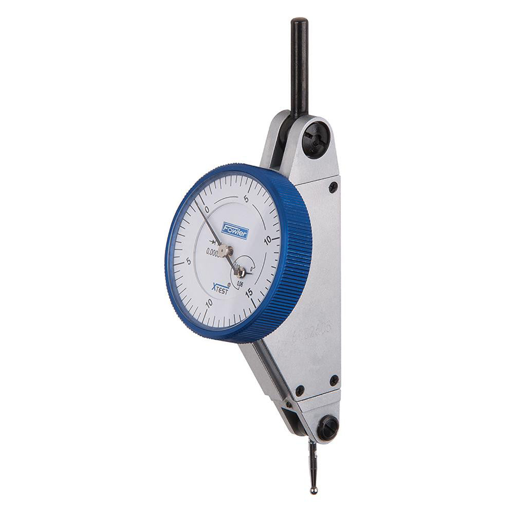 Fowler 52-562-001-0 Horizontal Dial Test Indicator 0.0600" Max, 0-15-0 Dial Reading, 0.0004000.001200" Accuracy
