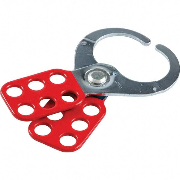 Brady 133162 Lockout Hasp Scissor-Action Hasp, Single Jaw, 6 Padlocks