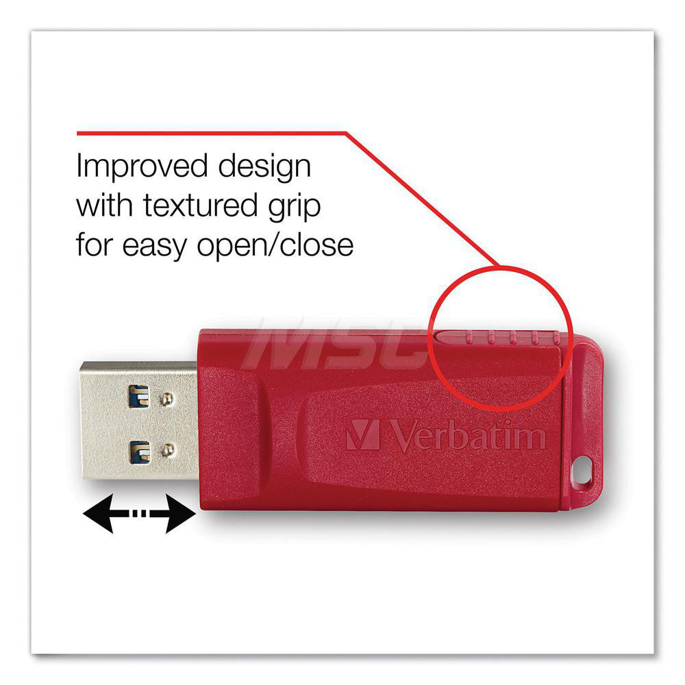 Verbatim VER96806 Office Machine Supplies Flash Drive, Red