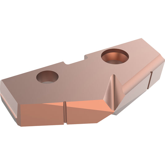 Allied Machine and Engineering TAX3-44.45 Spade Drill Insert 1-3/4" Dia, Seat Size 3, High Speed Steel, 132 deg Point
