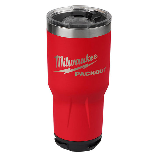 Milwaukee Tool 48-22-8393R Drinking Cups Cup Shape Flat Bottom  Size (oz.) 30.00  Disposable No  For Beverage Type Cold Hot  Color Red  