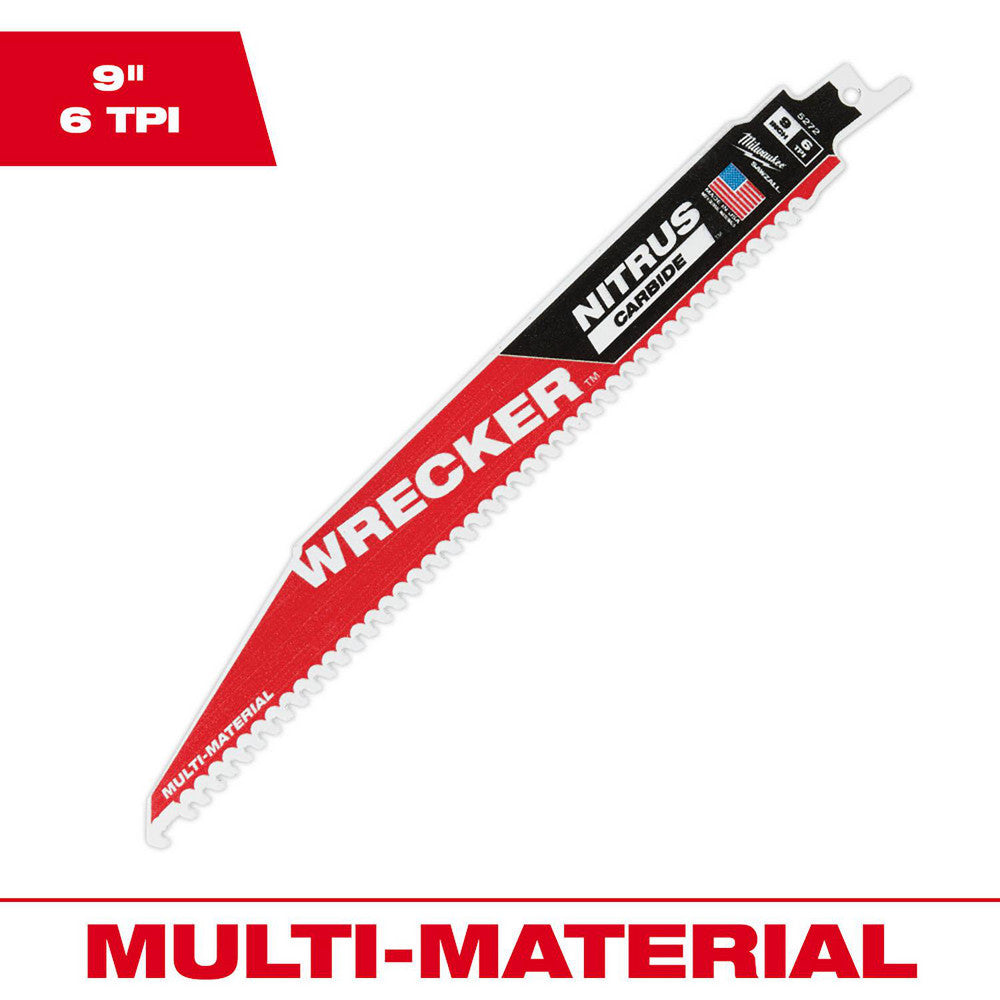 Milwaukee Tool 48-00-5272 Reciprocating Saw Blade Solid Carbide