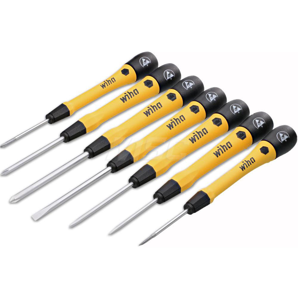 Wiha 27392 Screwdriver Set 7 Pc, Phillips & Slotted