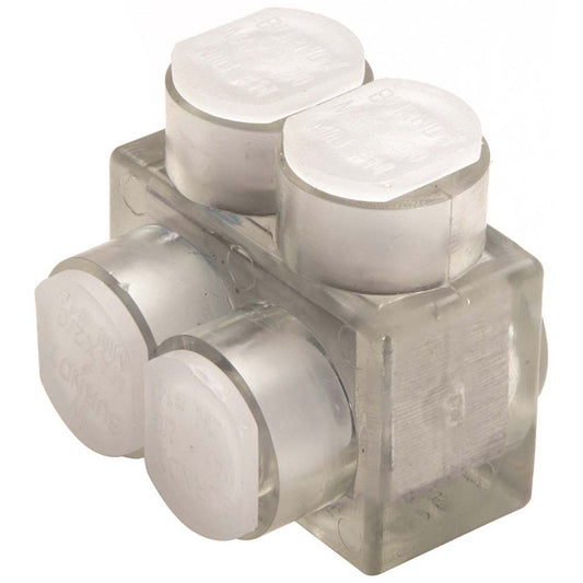 Burndy BIT2/0 Split Bolt Connectors Connector Material Aluminum Maximum Compatible Wire Size (AWG) 2/0 Minimum Compatible Wire Size (AWG) 14 Compatible Wire Type Aluminum Copper Base Width (Decimal Inch) 1.4 Overall Length (Decimal Inch) 1.52 Head Shape