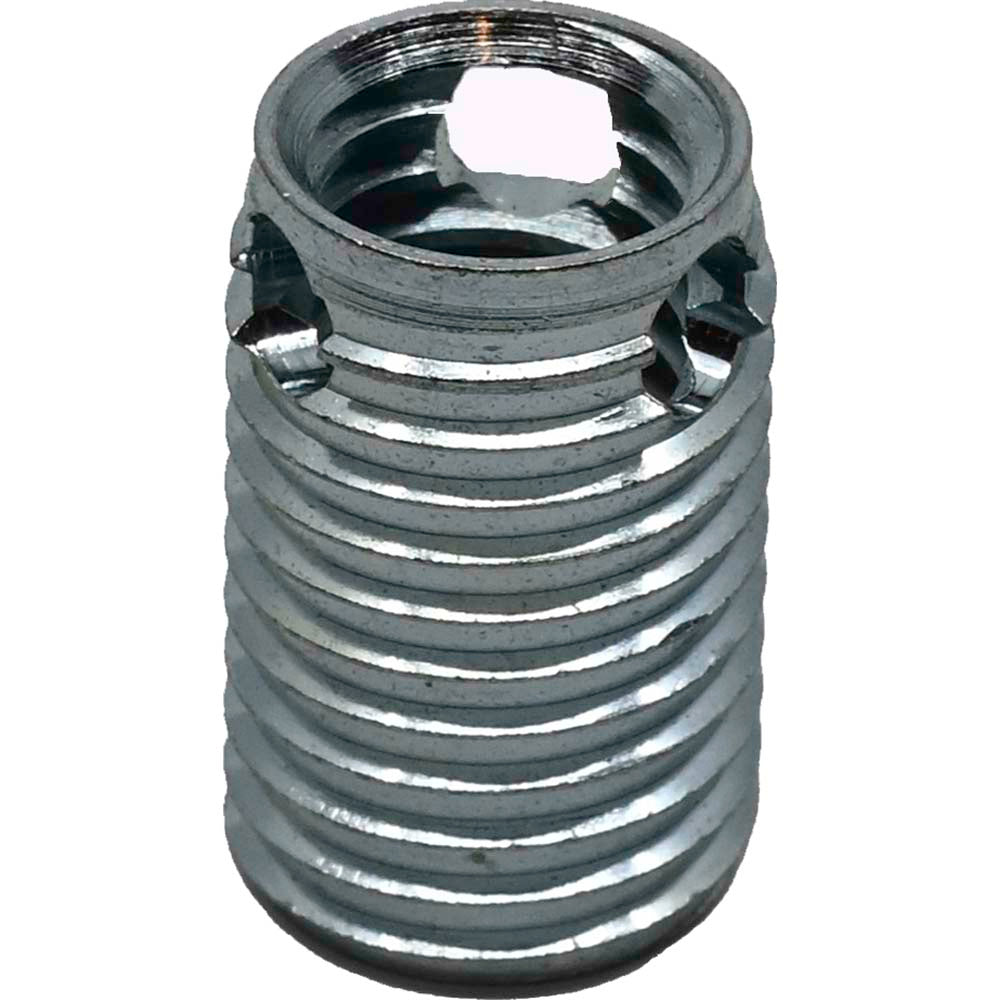 Rockmount Research and Alloys 90381 Thread Locking Insert M8 x 1.25 Internal Thread, M10 x 1.25 External Thread, Metric, 35/64" OAL, Self-Lock Thin Wall