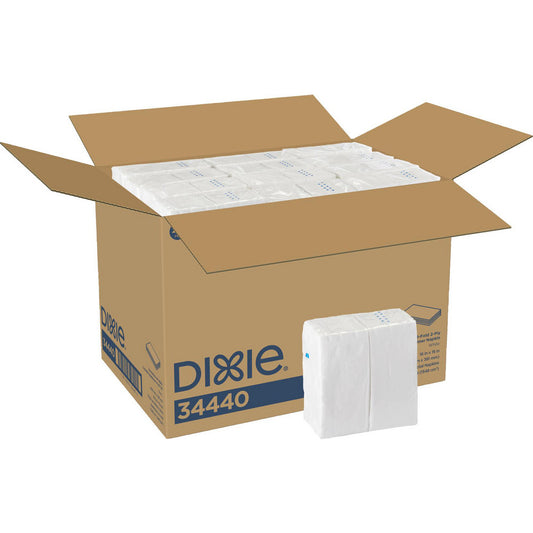 Georgia Pacific 34440 GP Pro Dixie Dinner Napkin, 2-Ply 1/8 Fold, 3024 Count, White