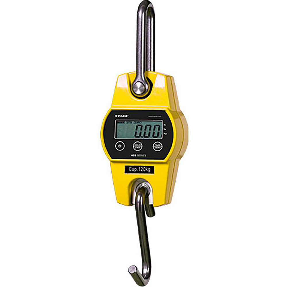 VELAB VE-HSS100 Crane Scales & Hanging Scales Type Hanging Scale  Capacity (Lb.) 200.00  Capacity (kg) 100.0000  Display Type LCD Display  Graduation .001  