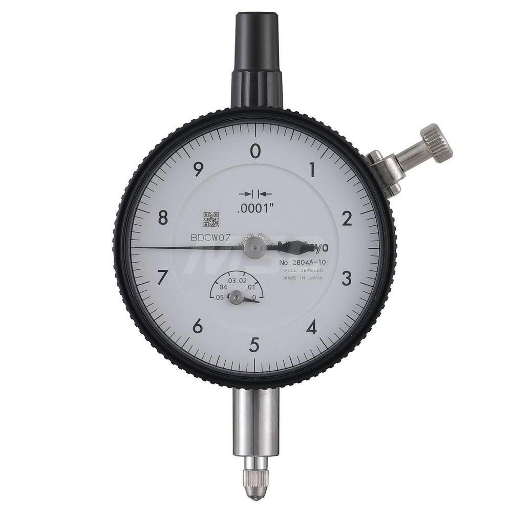 Mitutoyo 2804A-10 Dial Drop Indicator 0.0000 to 0.0500" , 0-10 Dial Reading, 0.000100" Dial Graduation