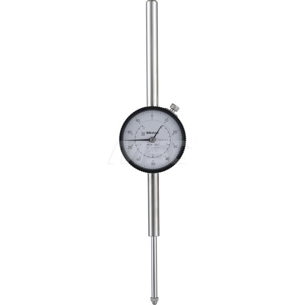 Mitutoyo 2424AB-19 Dial Drop Indicator 0.0000 to 2.0000" , 0-100 Dial Reading, 0.001000" Dial Graduation