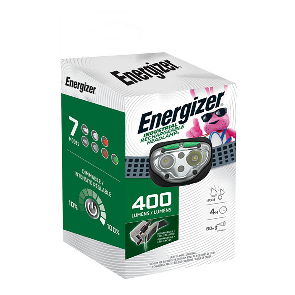 Energizer ENIHDFRLPB Flashlights Light Output 400lm  Run Time 15h  Beam Distance 80m  Lumens 400  Light Output Modes High, Low, Wide, Wide Low, Red, Flashing Red, Green  Housing Color Green Black