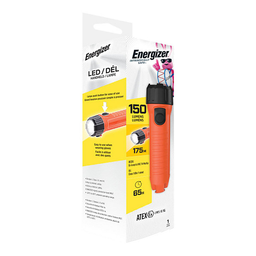 Energizer ENISHH25E Flashlights Bulb Type LED  Material Plastic  Run Time 65h  Beam Distance 52m  Lumens 150  Light Output Modes High