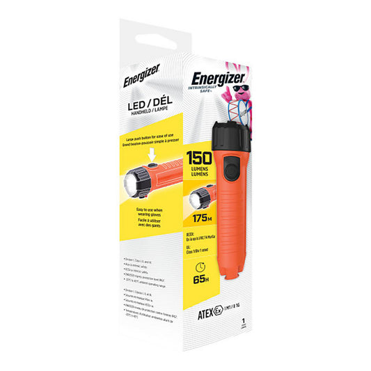 Energizer ENISHH25E Flashlights Bulb Type LED  Material Plastic  Run Time 65h  Beam Distance 52m  Lumens 150  Light Output Modes High