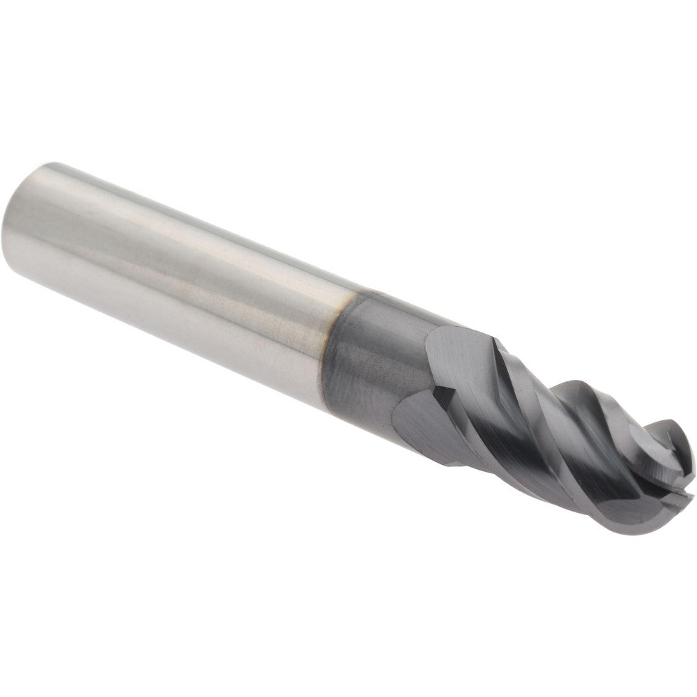 Accupro 29765351 Ball End Mill 0.281" Dia, 0.5" LOC, 4 Flute, Solid Carbide