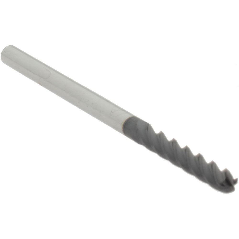 Accupro 29765971 Ball End Mill 0.125" Dia, 0.75" LOC, 4 Flute, Solid Carbide