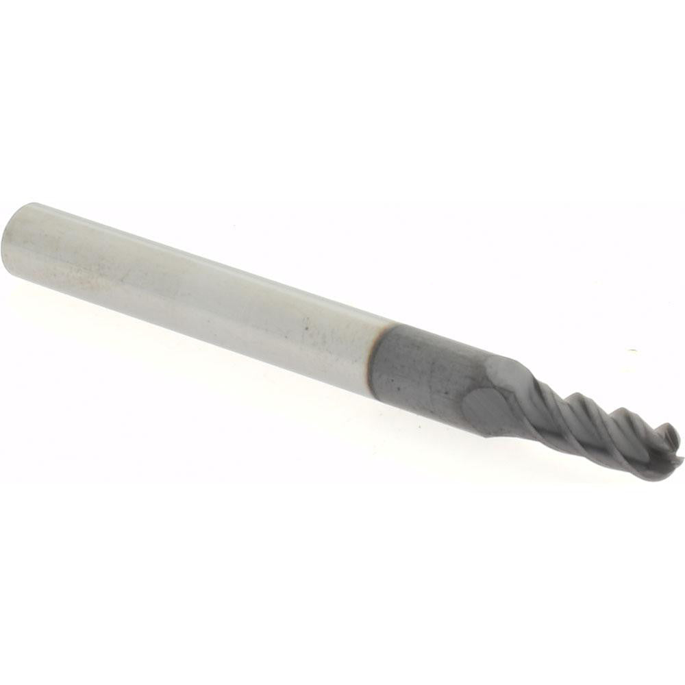 Accupro 29766029 Ball End Mill 0.141" Dia, 0.375" LOC, 4 Flute, Solid Carbide
