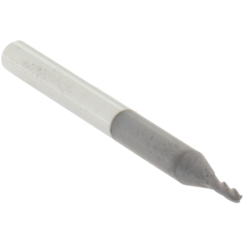 Accupro 29766284 Ball End Mill 0.047" Dia, 0.141" LOC, 4 Flute, Solid Carbide