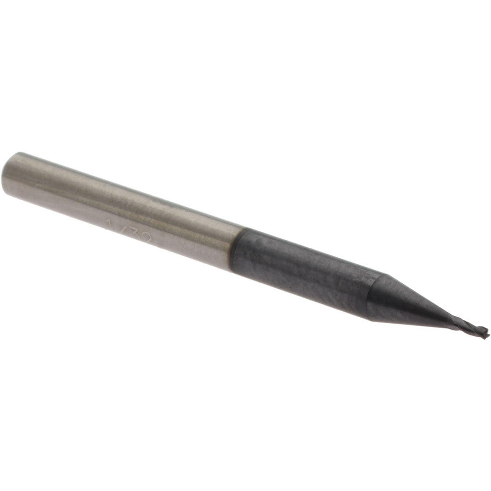 Accupro 29766458 Square End Mill 1/32" Dia, 1/16" LOC, 3 Flute, Solid Carbide