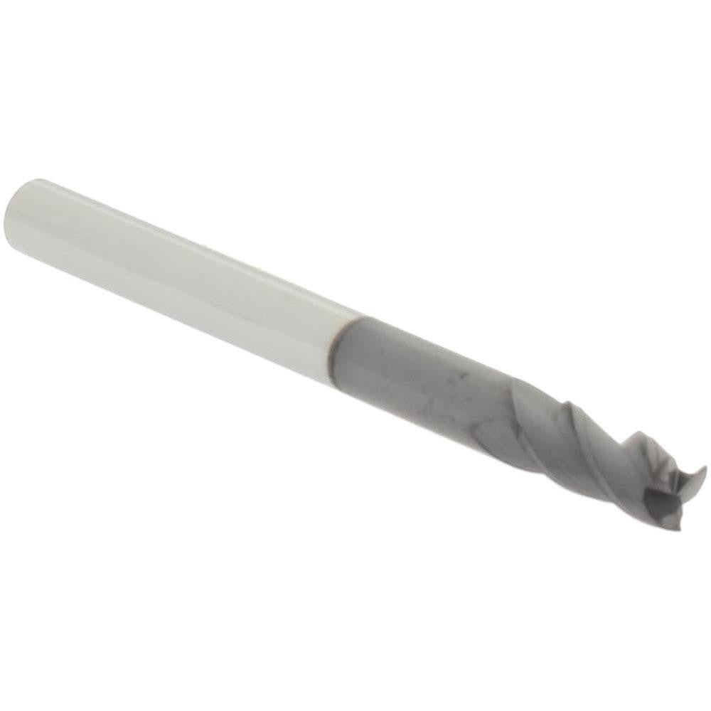Accupro 29766896 Square End Mill 1/8" Dia, 1/4" LOC, 3 Flute, Solid Carbide