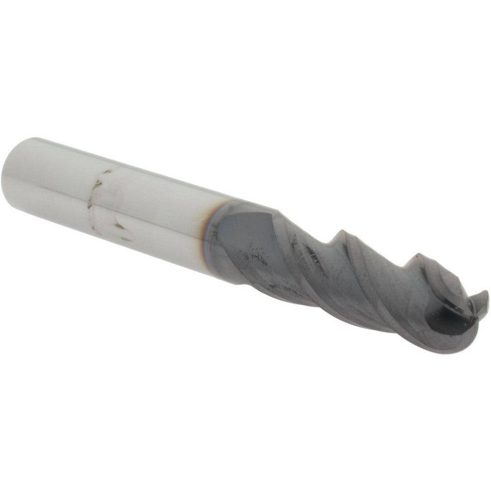 Accupro 29767399 Ball End Mill 0.375" Dia, 1.125" LOC, 3 Flute, Solid Carbide