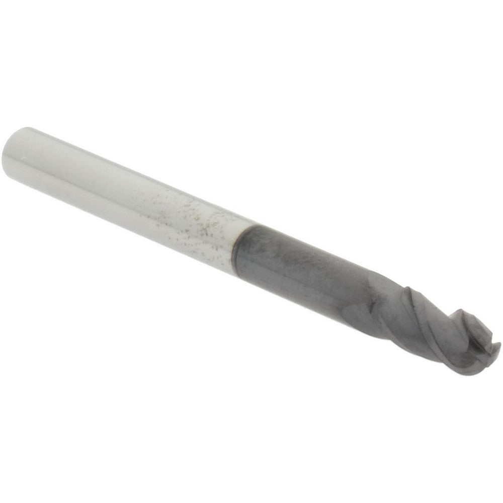 Accupro 29767969 Ball End Mill 0.125" Dia, 0.25" LOC, 3 Flute, Solid Carbide
