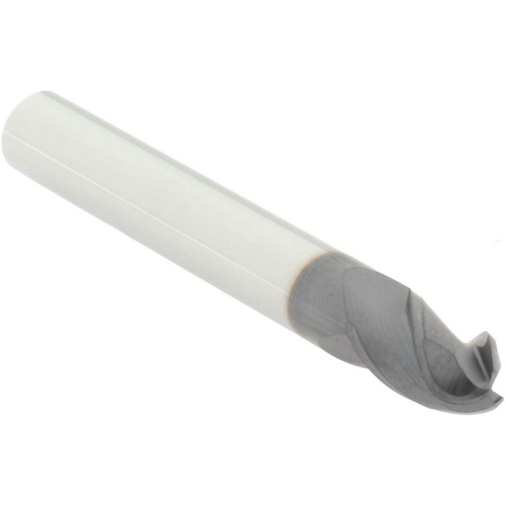 Accupro 29768025 Ball End Mill 0.25" Dia, 0.375" LOC, 3 Flute, Solid Carbide