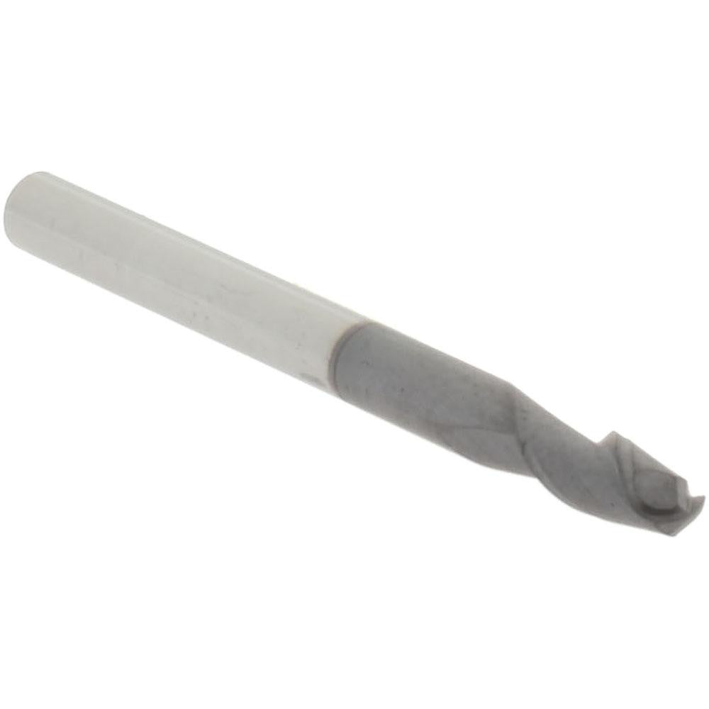 Accupro 29768546 Ball End Mill 0.125" Dia, 0.25" LOC, 2 Flute, Solid Carbide