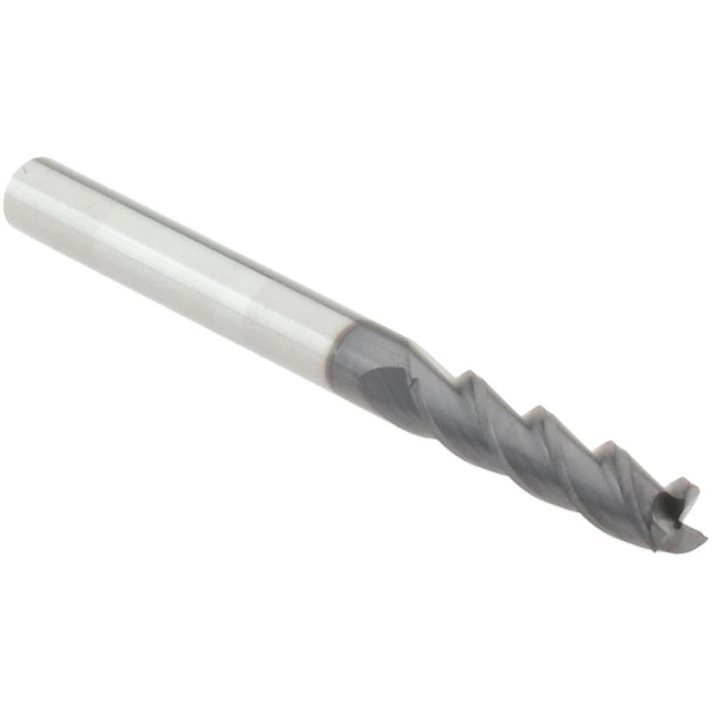 Accupro 29768629 Square End Mill 1/8" Dia, 1/2" LOC, 3 Flute, Solid Carbide
