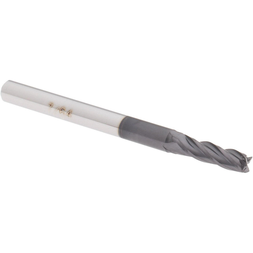 Accupro 29769007 Square End Mill 7/64" Dia, 3/8" LOC, 4 Flute, Solid Carbide
