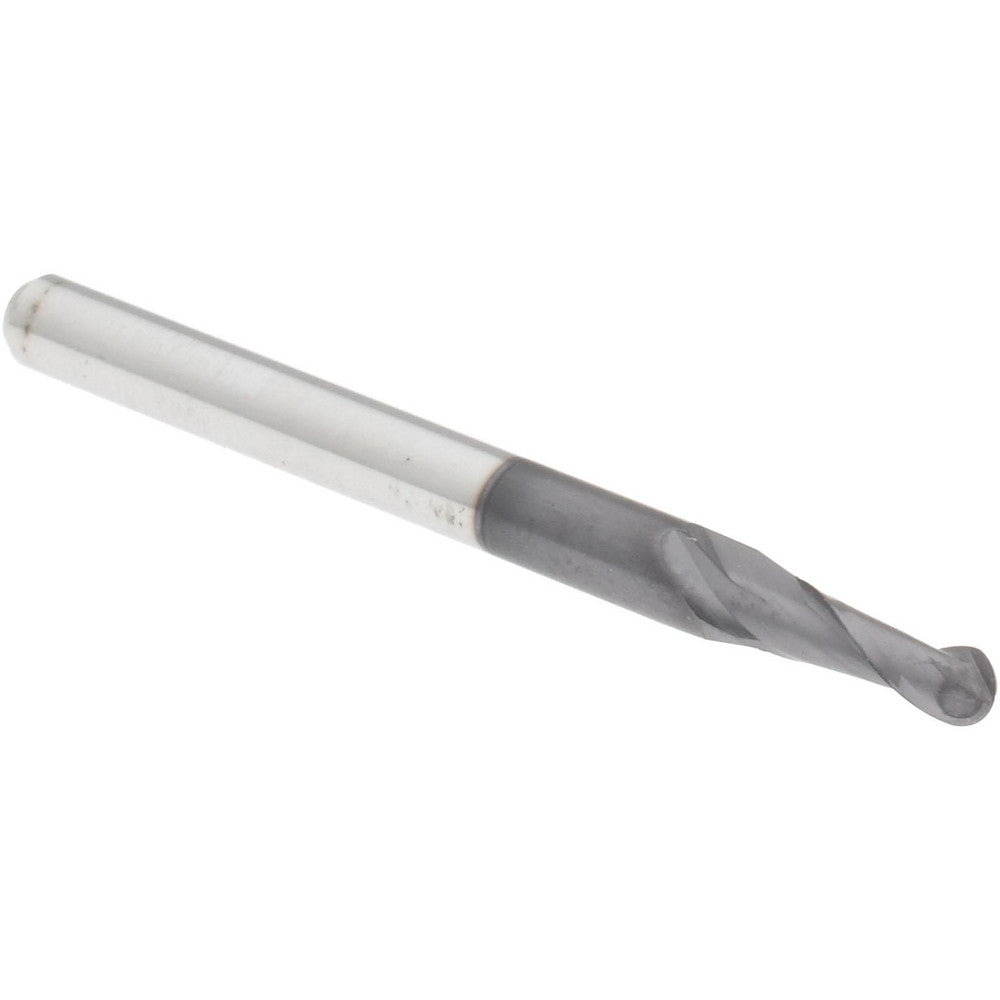 Accupro 29769106 Ball End Mill 0.094" Dia, 0.281" LOC, 2 Flute, Solid Carbide
