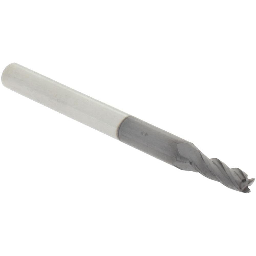 Accupro 29770500 Corner Radius End Mill 3/32" Dia, 9/32" LOC, 0.0100" Radius, 4 Flute, Solid Carbide