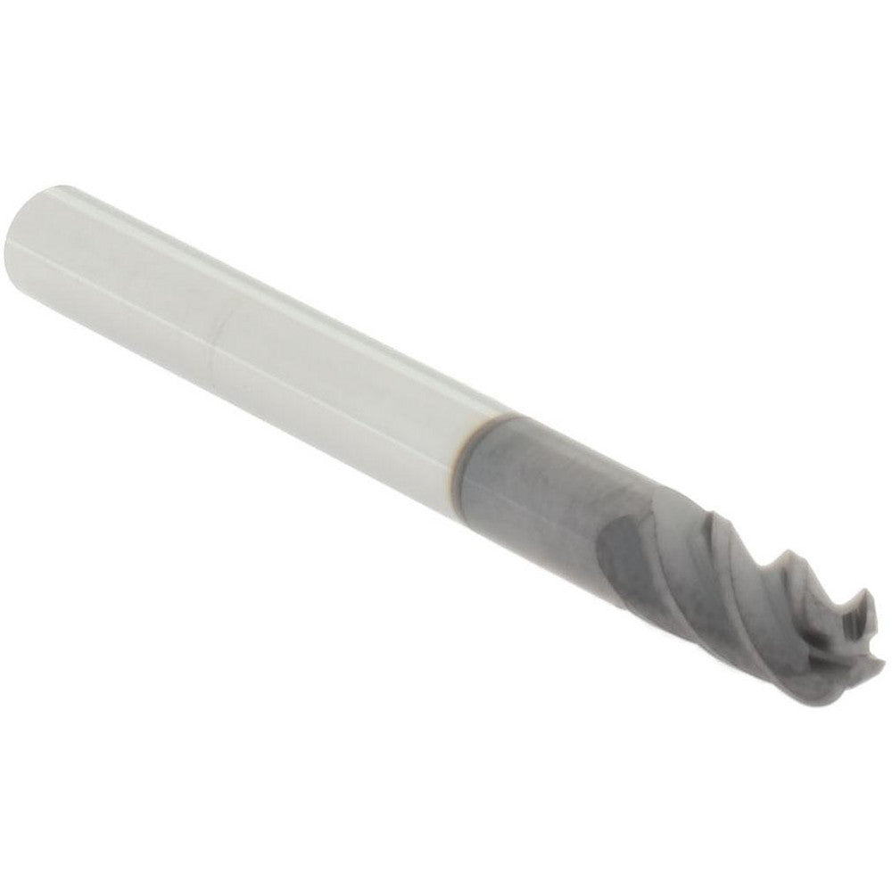 Accupro 29770708 Corner Radius End Mill 3/16" Dia, 3/8" LOC, 0.0600" Radius, 4 Flute, Solid Carbide