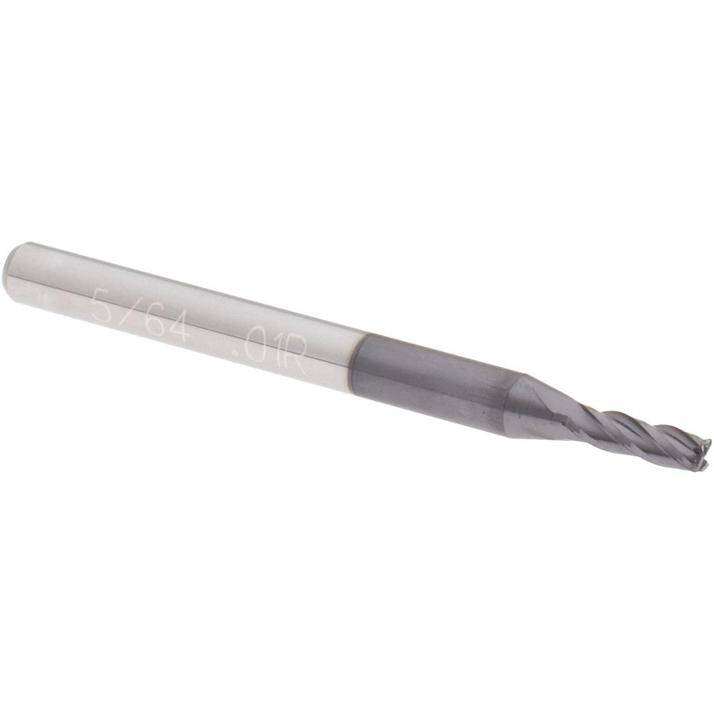 Accupro 29770757 Corner Radius End Mill 5/64" Dia, 1/4" LOC, Centercutting